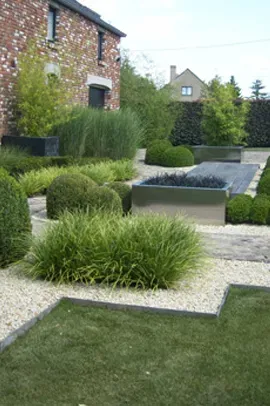 Jardin avec chemins